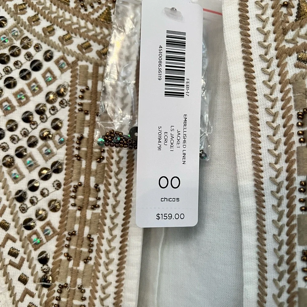 Chicos Jacket NWT XXS - Picture 4 of 7